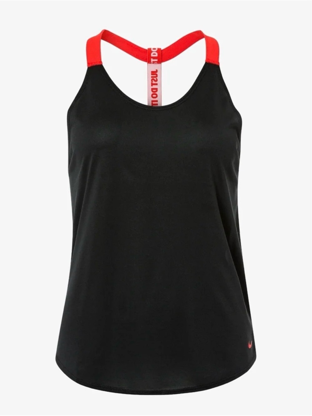Nike Black Tank with Red Racerback Detail